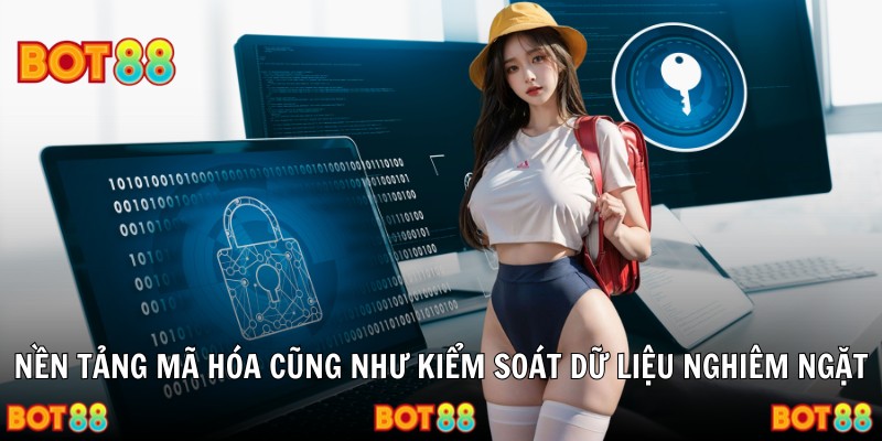 Nền tảng mã hóa cũng như kiểm soát dữ liệu nghiêm ngặt